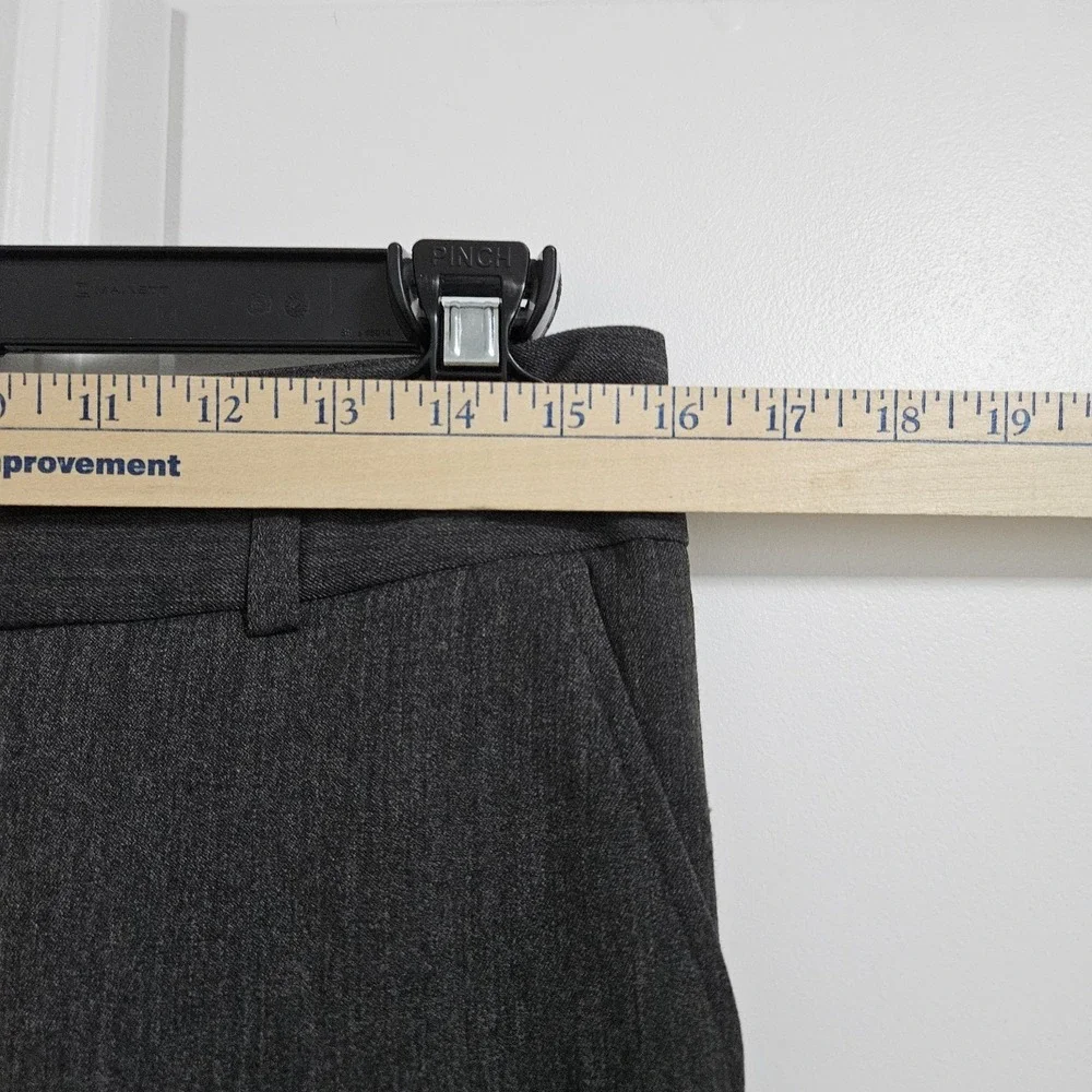 Michael Kors Dress Pants Women 4 Gray Slim Trousers Stretch Office Workwear Note